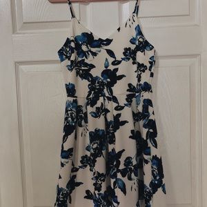 Boutique floral navy & white sundress